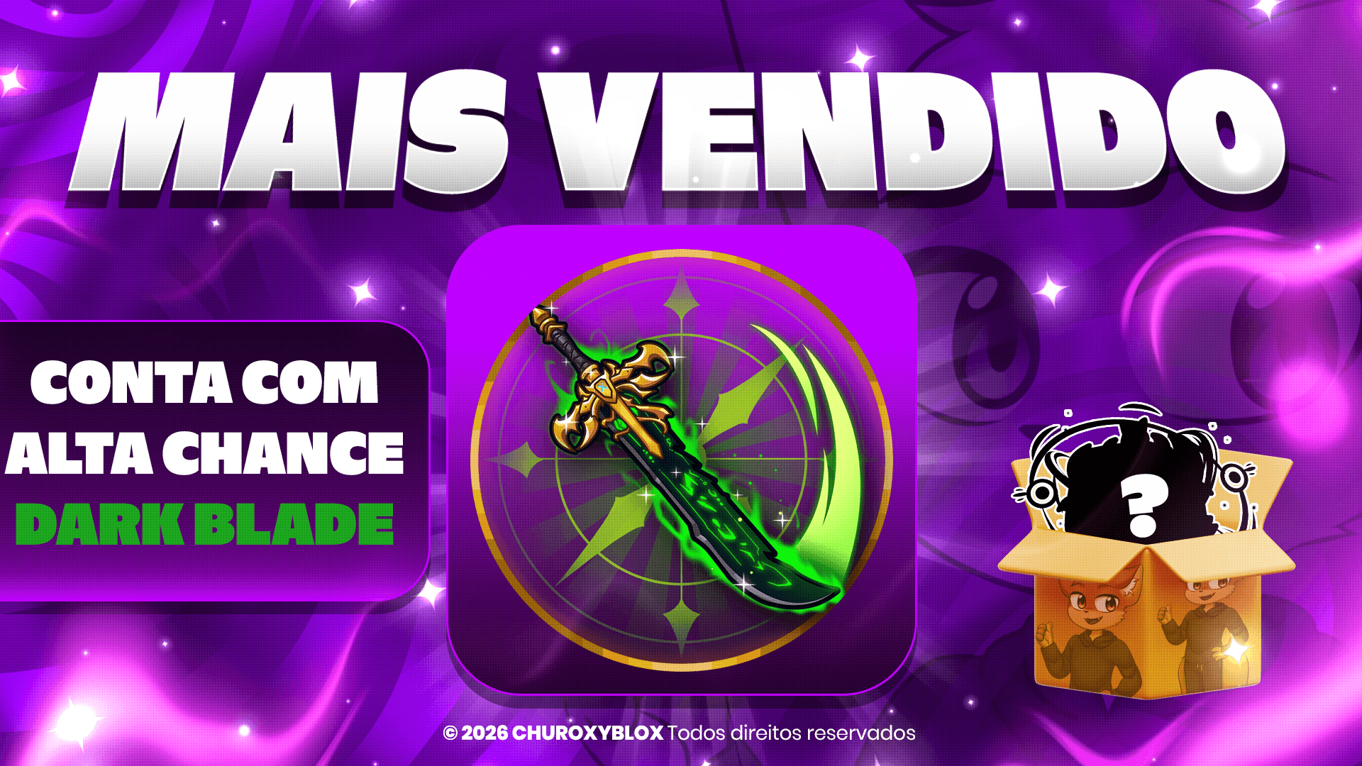 CONTA ALEATORIA OU ALTA CHANCE DE DARK BLADE
