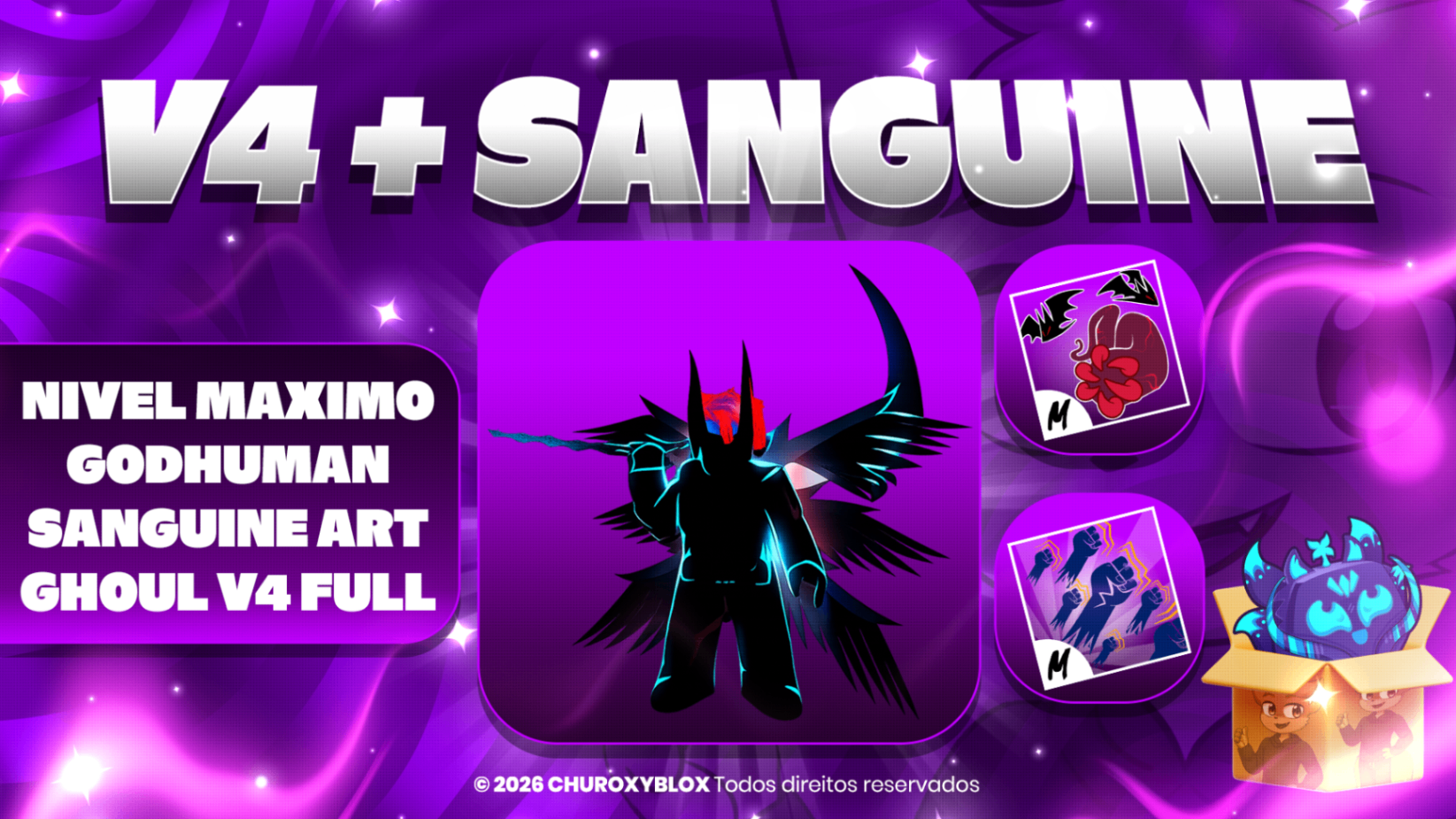 NIVEL MAXIMO + GHOUL V4 FULL + SANGUINE ART + GODHUMAN