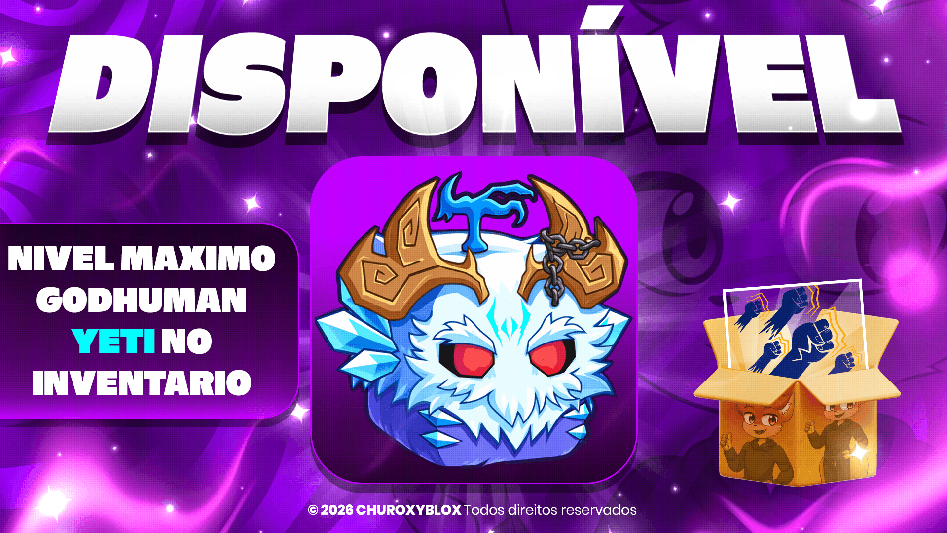 NIVEL MAXIMO + GODHUMAN + YETI NO INVENTARIO