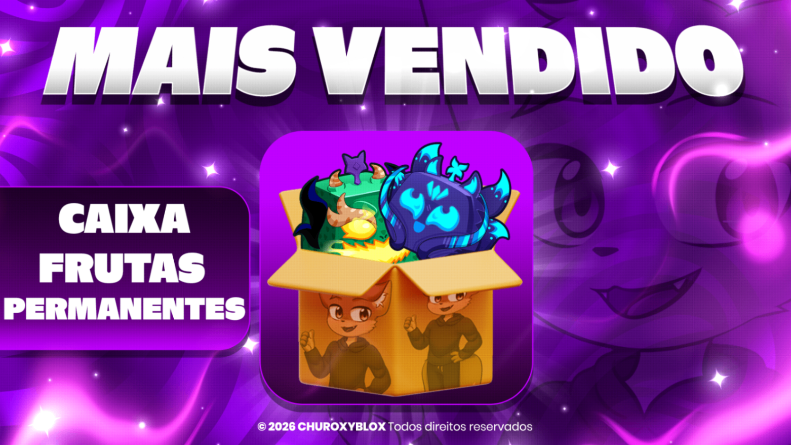 🎁 CAIXA FRUTAS PERMANENTES (SORTE🍀) GANHE FRUTAS BLOX FRUITS