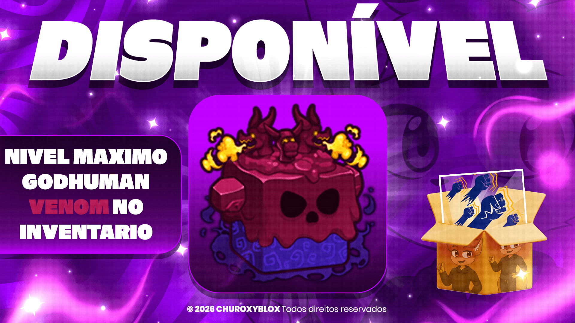 NIVEL MAXIMO + GODHUMAN + VENOM NO INVENTARIO