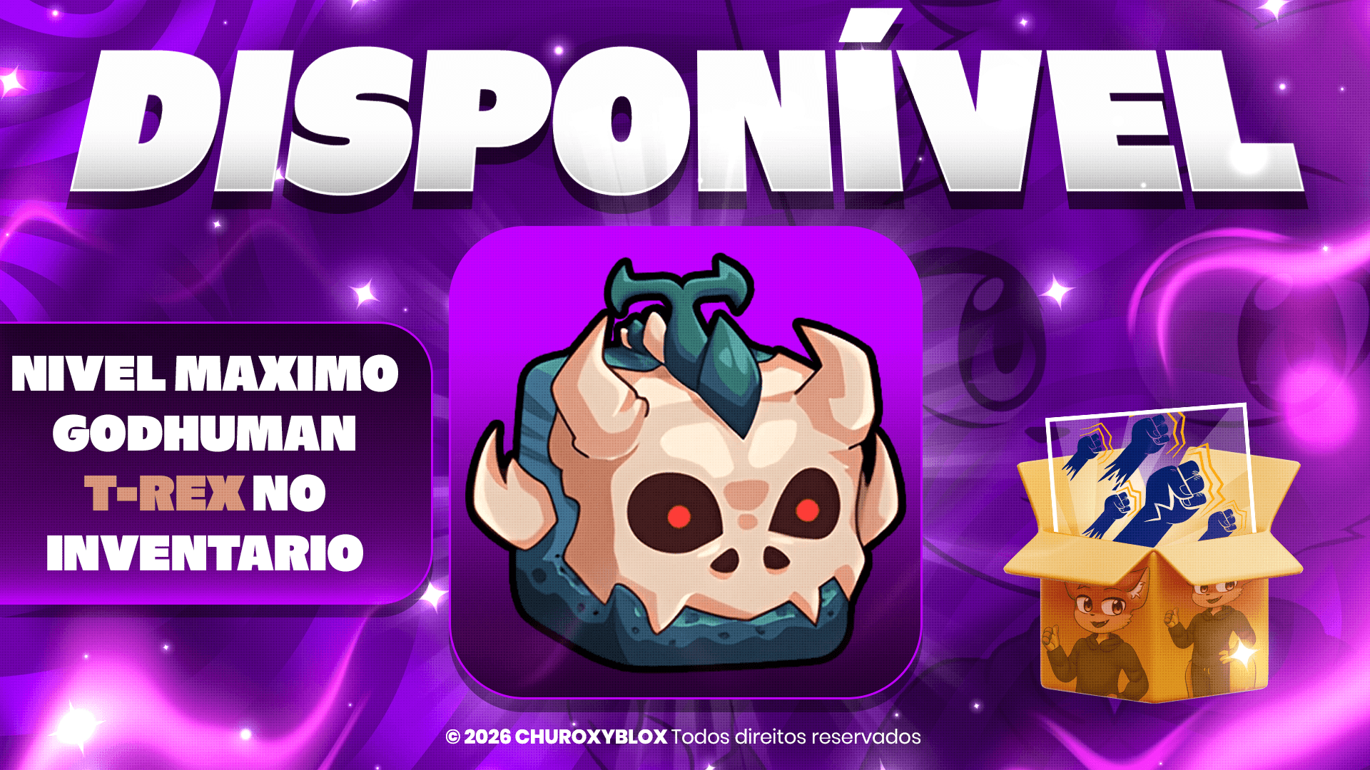 NIVEL MAXIMO + GODHUMAN + T-REX NO INVENTARIO
