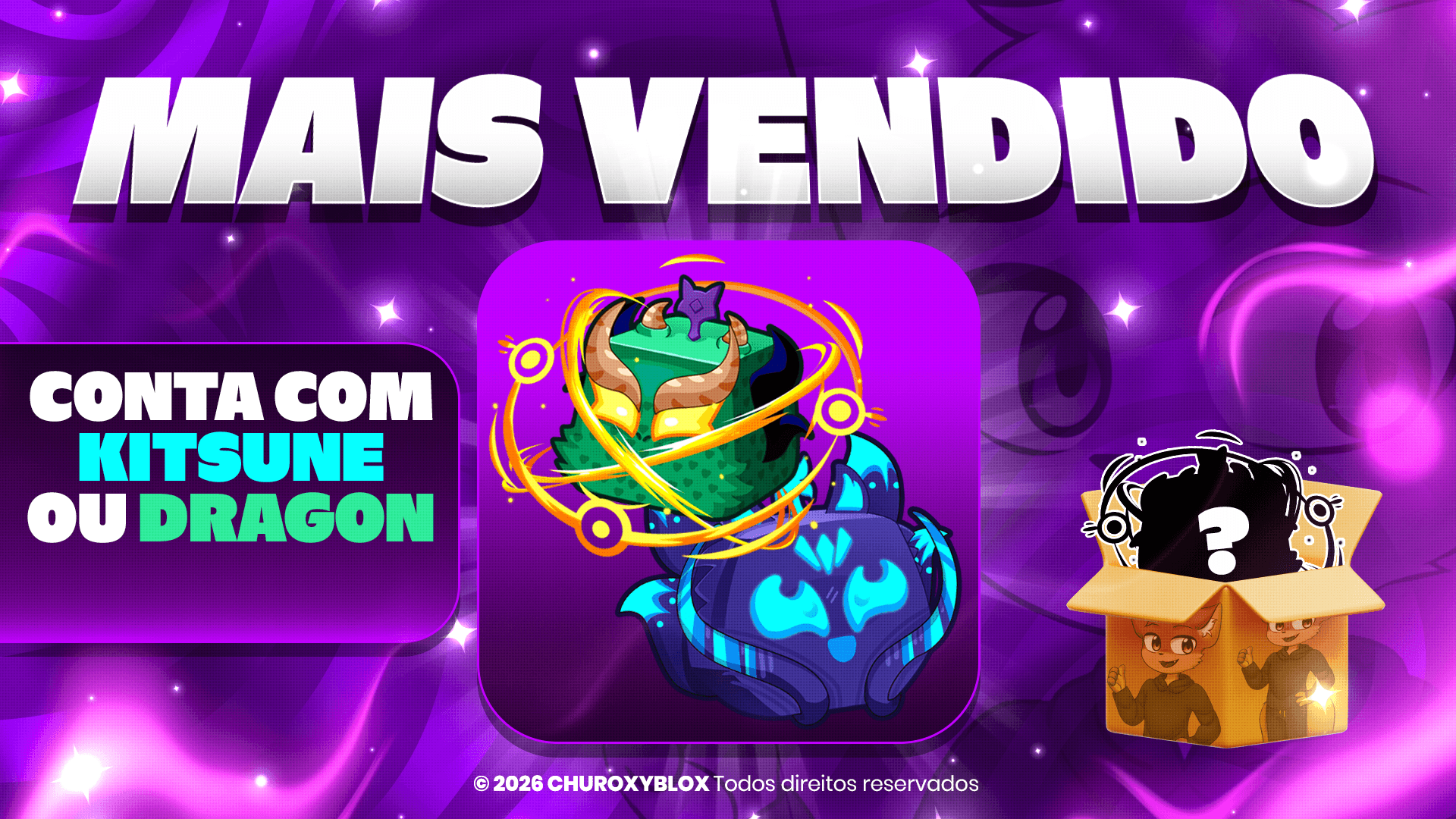 🐉🦊 DRAGON OU KITSUNE NO INVENTARIO!!!