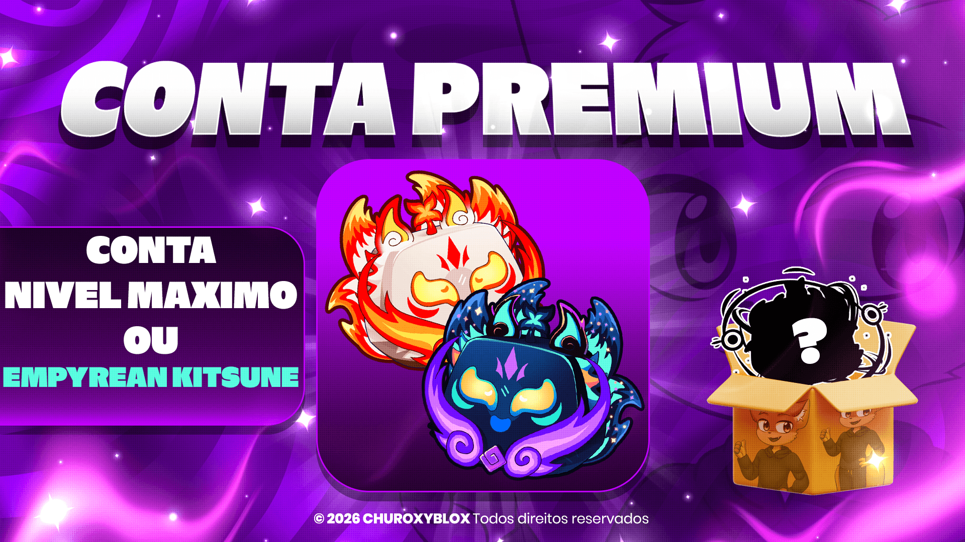 EMPYREAN KITSUNE OU CONTA DE BLOX FRUITS!!!