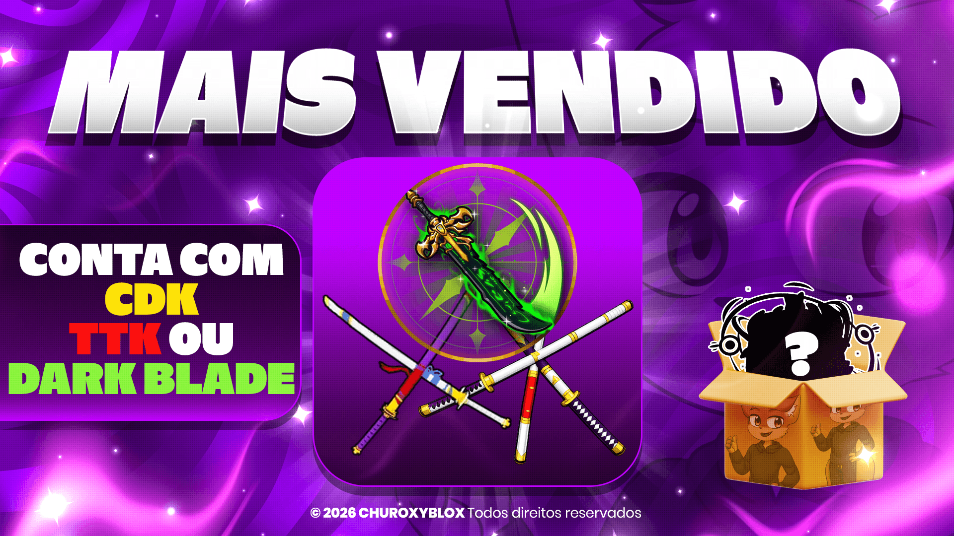 ⚔️🗡️ DARK BLADE, TRUE TRIPLE KATANA OU CDK NO INVENTARIO!!!